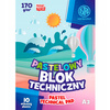 Blok kolorowy barwiony w masie ASTRAPAP PASTEL A3 170g 10 ark ASTRA