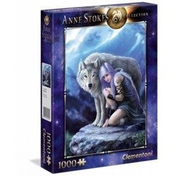 Clementoni Puzzle 1000 el Anne Stokes- Opiekun