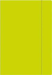 Teczka z gumką A4+ Fluo limonkowa