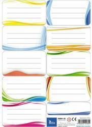 Tetis Naklejki na zeszyty książki 9 szt  KN001-02