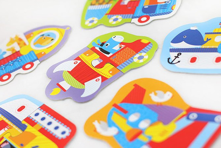 CzuCzu Puzzle do Pary Pojazdy 6 Układanek