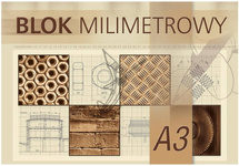 Kreska Blok milimetrowy A3 20 k.