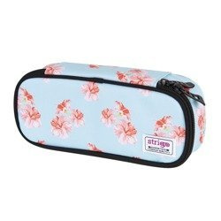 Strigo Piórnik Saszetka PND8 Nature Prostokąt Niebieski w Kwiaty