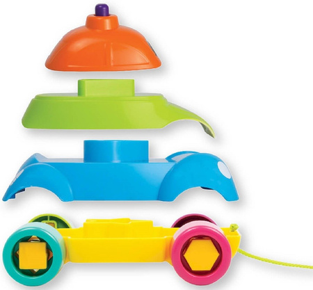 Smily Play Sorter Pojazd Do Ciągnięcia Wesołe Autko 4w1
