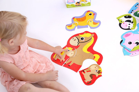 CzuCzu Puzzle Progresywne Zwierzątka na Wsi 22 el