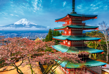 TREFL Puzzle 1500 el Góra Fudżi Japonia