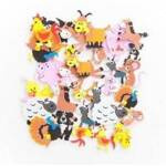 Brewis Naklejki z pianki z Zwierzątka Farma 96 szt<