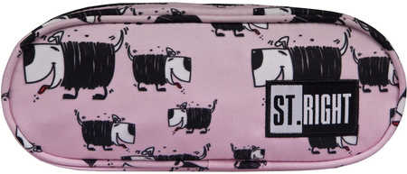 ST.RIGHT Piórnik Saszetka Dwukomorowa PU02 Pieski