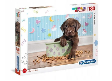 Clementoni Puzzle 180 Super Color Słodki Labrador