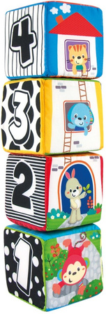 Smily Play - Kochane Zwierzątka Miękka Kostka Klocki