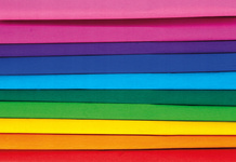 Happy Color Bibuła marszczona 50x200 cm 10 rolek tęcza