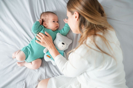 Szumisie Szumiący Miś Leon Czujnik Snu Gryzak