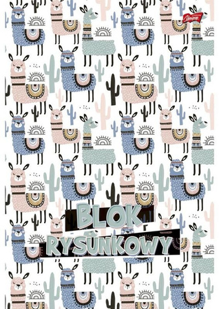 Blok Rysunkowy A4 20 Kartek Dziewczęcy Mix Wzorów