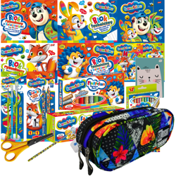 Wyprawka Bambino Szkolna Duży Zestaw do szkoły + Piórnik