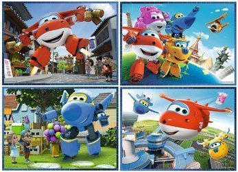 TREFL Puzzle 4w1 Odlotowa Paczka Samoloty