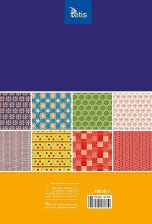 Tetis Papiery kreatywne 100g A4/16K zestaw 11