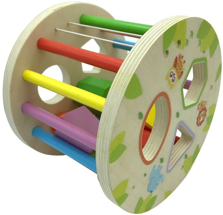 Smily Play Żółw Sorter do Ciągnięcia Drewniany