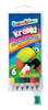 Bambino Kredki 6 Kolorów w Drewnie + Temperówka
