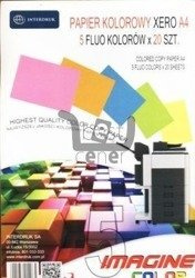 Papier ksero A4/100 5 kolorów Fluo x 20K