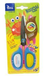 TETIS Nożyczki z Etui 135mm Nieb.- Różowe Blister