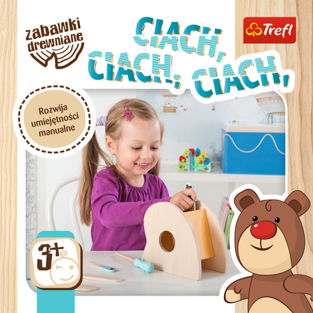 Drewniana Zabawka Rozwija Umiejętności Manualne 3+