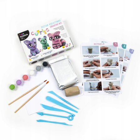 Kidea Glina samoutwardzalna zestaw misie