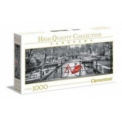 Clementoni Puzzle 1000 Panorama Amsterdam Bicycle