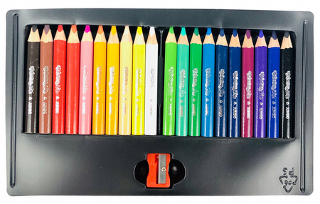 COLORINO mini Kredki ołówkowe Jumbo 20 kol 6,5cm