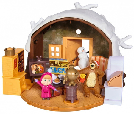 Simba Masza i Niedźwiedź Zimowy Dom Domek Niedźwiedzia