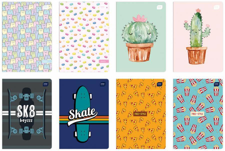 INTERDRUK Zeszyt A5 32k czysty gładki