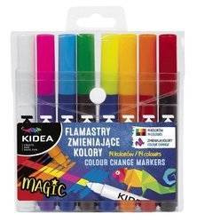 KIDEA Flamastry pisaki zmieniające kolor 8szt