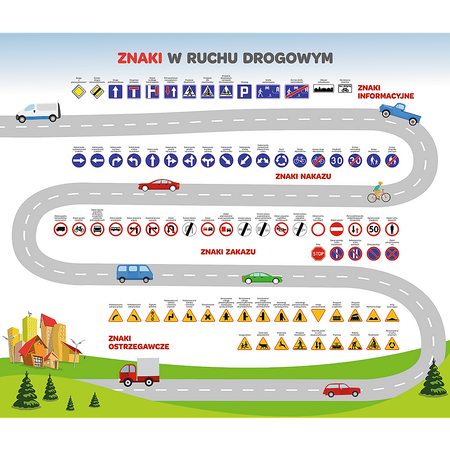 TREFL Ruch Drogowy Mistrz Wiedzy Gra Edukacyjna