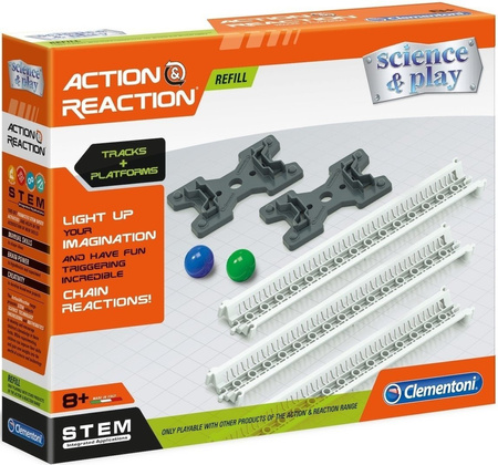 Akcja Reakcja Zestaw 3 Dodatki Pętla Tory Akcesoria