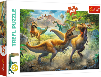 TREFL Puzzle 160 el Walczące Tyranozaury