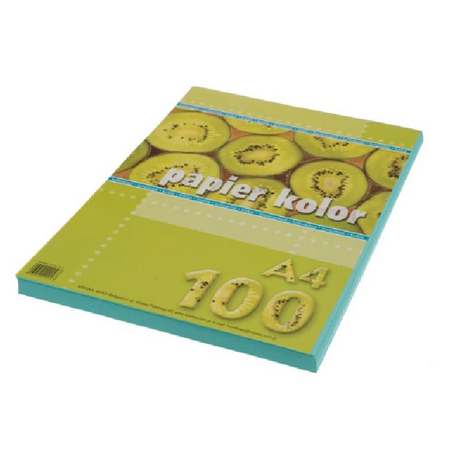 Papier ksero kolorowy A4 80 g/m2 turkusowy 100 arkuszy
