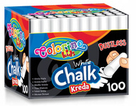 Colorino Kids Kreda biała bezpyłowa 100 szt 33145