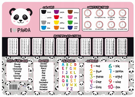 BAMBINO Podkład laminowany A3 dla dziewczynki