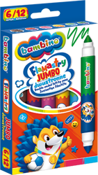 Flamastry 12 Kolorów 6 Sztuk Dwustronne Jumbo