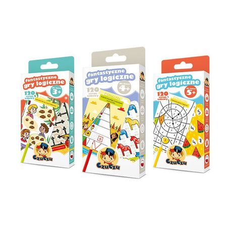 CzuCzu Fantastyczne Gry Logiczne 4+ 120 Stron