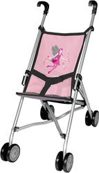 Bayer Wózek spacerówka dla lalki Buggy różowo-szary