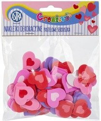 ASTRA Naklejki Piankowe Pastelowe Serduszka