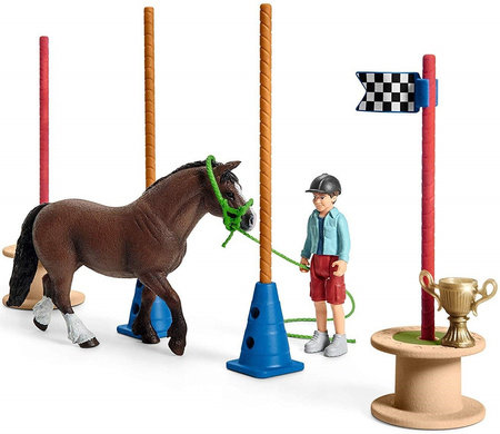 Schleich 42482 Wyścig Zręcznościowy dla Kucyków