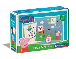 Clementoni Bingo & Puzzle Świnka Peppa