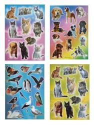 Naklejki obrazkowe D 16x23cm p25 mix   cena za 1 sztukę