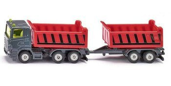 Siku Budowlane 1685 - Ciężarówka Wywrotka z Przyczepą