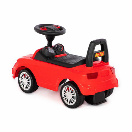 Polesie Samochód Jeździk Pchacz Czerwony z Dźwiękiem
