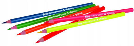 COLORINO Kredki ołówkowe 6 kol Neonowe 33053