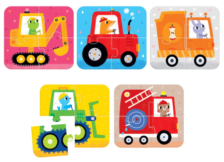 CzuCzu Moje Pierwsze Puzzle Układam Pojazdy 2+