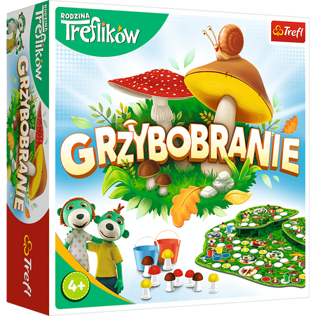 Zestaw Gier dla Dzieci Skoczki + Grzybobranie Rodzina Treflików Gra Zręcznościowa