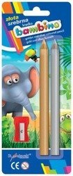 Kredki Bambino - 2 Kredki - Złota i Srebrna